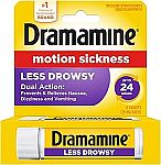8-Count Dramamine Less Drowsy Motion Sickness Relief Tablets $2.84