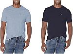 2-Pack Tommy Hilfiger Men's Short Sleeve Cotton Crewneck Pocket T-Shirts $16