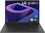 LG gram (2022) 17Z90Q Ultra Lightweight 17.3” FHD Laptop (i7-1260P RTX 2050 16GB 1TB SSD) $948.39