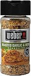 Weber Roasted Garlic & Herb Seasoning, 2.75 oz $1.90
