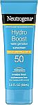 3-Oz Neutrogena Hydro Boost Moisturizing Water Gel Sunscreen Lotion $8.64