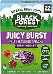 22 Count Black Forest Juicy Burst Fruit Snacks 0.8 Ounce Pouches $3.32