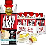 12-pack 17 fl oz Lean Body Ready-to-Drink Pina Colada Protein Shake $20.40