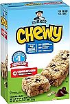 58 Count Quaker Chewy Granola Bars, Chocolate Chip $8.95