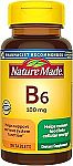 100-Ct Nature Made Vitamin B6 100 mg Tablets $0.03 YMMV