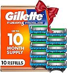 10 Count Gillette Fusion5 ProGlide Razor Refills $21.80