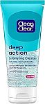 7 Oz Clean & Clear Deep Action Exfoliating Facial Cleanser $4