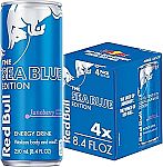 2 x 4 Count Red Bull Sea Blue Edition Energy Drink 8.4 Fl Oz $8.48