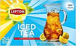 24 Count Lipton Unsweetened Iced Tea Bags, Gallon-Sized Zero Calories $7.17