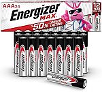 24 Ct Energizer Max AAA Batteries $7.79, Energizer 2016 3V Li Battery $0.91 and more