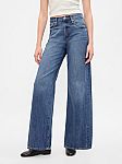 Gap Women's High Rise Wide-Leg Jeans (Various colors) $14 Shipped and more