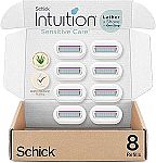 8-Count Schick Intuition Refill for Women Sensitive Skin $11