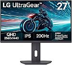 LG 27G61ZB-B 27" QHD Ultragear IPS Gaming Monitor $159.99