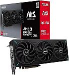 ASUS ATS Radeon RX 9070 GRE 12GB GDDR6 OC Edition Gaming Graphics Card $529.99