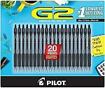 20-Pack Pilot Gel Pens $16.90