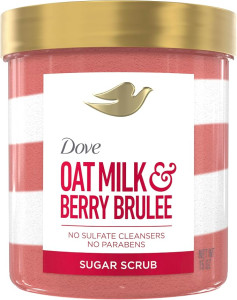 Dove Sugar Body Scrub For Women, Oat Milk & Berry Brulee, 15 oz $6.98