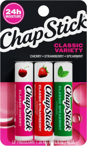 3-pack ChapStick Classic Variety Flavored Lip Balm Sticks $2.33