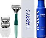 Harry's Original Shaving Kit (1 Handle + 3 Blade Refills + Shave Gel) $3.77