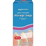 120-Count Amazon Basics Gallon Size Food Storage Bags $5.55
