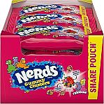 12-Ct 3-Oz NERDS Gummy Clusters Candy, Rainbow, Crunchy and Gummy $3.77