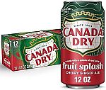 3 x 12 Pack Canada Dry Cherry Gingerale Fruit Splash Soft Drink $12.58
