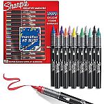 12-Count Sharpie Creative Paint-Like Brush Tip Acrylic Markers $9.49