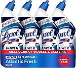 4-Pack 24-Oz Lysol Power Clinging Gel Toilet Bowl Cleaner (Atlantic Fresh) $6.19