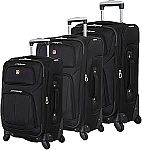 SwissGear Sion 3-Piece Set, Softside Expandable Luggage $198.98