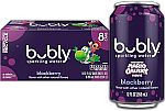 8-Ct 12-Oz bubly Sparkling Water (Blackberry or Raspberry) $3