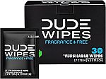 30-Count Dude Wipes $3.11
