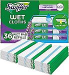 36-Ct Swiffer Sweeper Wet Mopping Cloth Multi Surface Refills $9.55