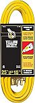 25 Foot Southwire 14/3 Yellow Jacket Heavy Duty Extension Cord $17.10