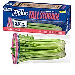 10-Count Ziploc Seal Top Tall Food Storage Bags $3.30