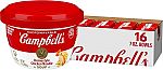 16 Pack Campbell’s Homestyle Chicken Noodle Soup, 7 oz Bowl $10.73