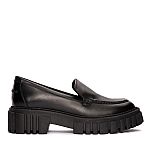 Clarks Womens Page Loafer Black Leather Casual Shoes $40 + FS and more