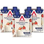 12-Count Atkins Strawberry Protein Shakes $13.38