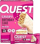 4-Pack Quest Nutrition Crispy Birthday Cake Protein Bar $6.77