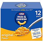 12-Count 7.25-Oz Kraft Mac and Cheese Boxes $7.91