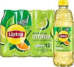3 x 12-pack Lipton Green Tea Citrus, 16.9 Fl Oz Bottles $15