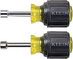 Klein Tools 610 Nut Driver Set with Stubby Nut Driver Sizes 1/4 and 5/16-Inch $7