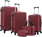 5-Piece Set Travelers Club Chicago Hardside Expandable Spinner Luggage $96
