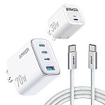 Anker 70W/30W Wall Charger Bundle $26 shipped