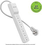 6 Outlets Belkin Surge Protector Power Strip with Flat Rotating Plug $9.50