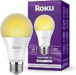 Roku Smart Light Bulbs (White, 1-Pack) - Dimmable A19 Lightbulbs $2.50