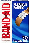 2 x 30 ct Band-Aid Brand Flexible Fabric Adhesive Bandages $4.37