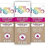 3-pack 4.2 oz Hello Unicorn Sparkle Kids Toothpaste with Fluoride $7.34