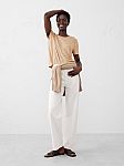Banana Republic Womens Linen-Blend Crew-Neck Top $4 and more