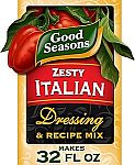 4-Ct Good Seasons Zesty Italian Dressing & Recipe Seasoning Mix $3.83