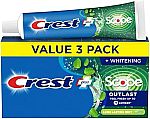 2 x 3-Pack 5.4-Oz Crest + Scope Complete Whitening Toothpaste (Long Lasting Mint) $10