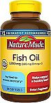 100-Ct Nature Made Fish Oil 1200mg Omega-3 Softgels $6.98